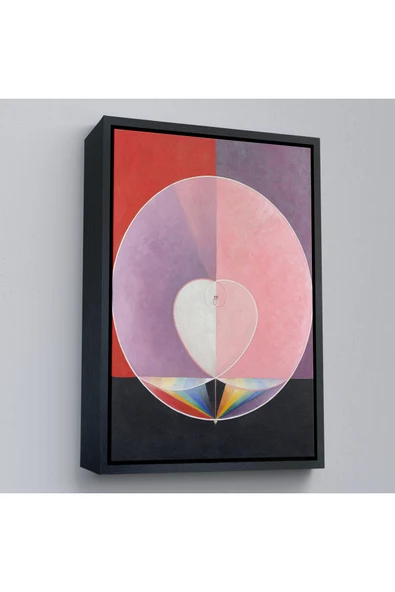 Trezon Ahşap Çerçeveli Hilma Af Klint - Güvercinler Tablosu - Doves-7284 ürün görseli 1