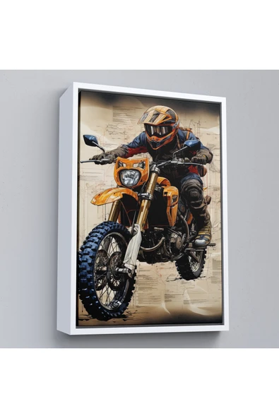 Trezon Ahşap Çerçeveli Cros Motor Sürücüsü Tablosu-7898 ürün görseli 1