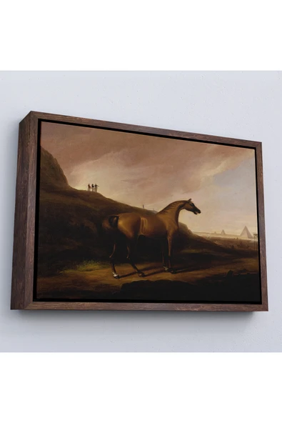 Trezon Ahşap Çerçeveli Alvan Fisher - Napolyon'Un Atı Tablo - Napoleon’S Horse-7100 ürün görseli 1