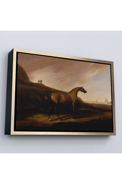 Trezon Ahşap Çerçeveli Alvan Fisher - Napolyon'Un Atı Tablo - Napoleon’S Horse-7100 ürün görseli 1