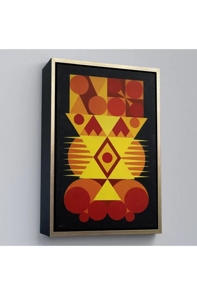 Trezon Ahşap Çerçeveli Auguste Herbin - Femme Tablo-7294 ürün görseli 1