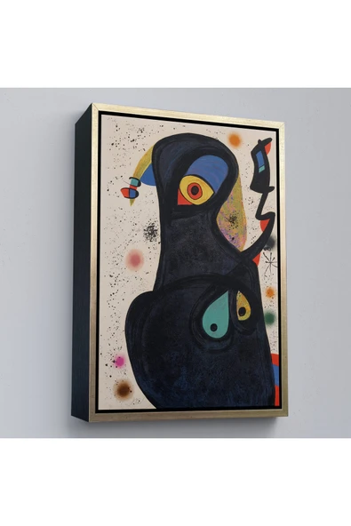 Trezon Ahşap Çerçeveli Citon Joan Miro - Vladimir Tablo-7484 ürün görseli 1