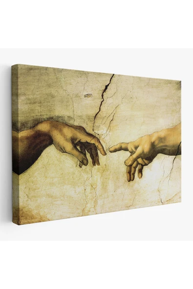 Trezon Ademin Yaratılışı Tablosu - The Creation of Adam-6596 ürün görseli 1