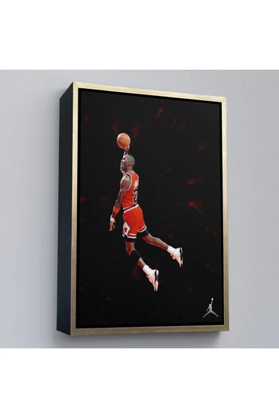 Trezon Ahşap Çerçeveli Michael Jordan Tablo-7751 - Resim 3