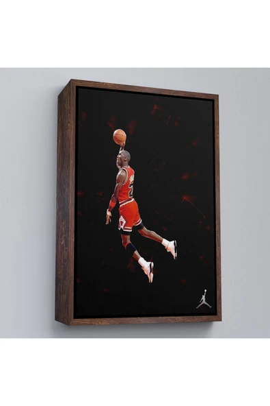 Trezon Ahşap Çerçeveli Michael Jordan Tablo-7751 - Resim 2