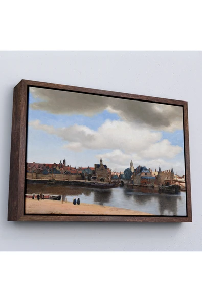 Trezon Ahşap Çerçeveli Johannes Vermeer - Delft Manzarası Tablı - View Of Delft-7178 ürün görseli 1