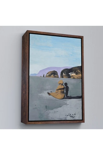 Trezon Ahşap Çerçeveli Salvador Dali - Adolescence Tablo-7391 ürün görseli 1