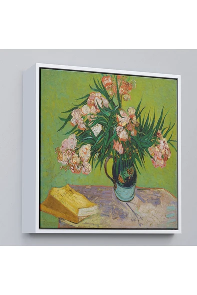 Trezon Ahşap Çerçeveli Vincent Van Gogh Zakkum Tablosu-8359 ürün görseli 1