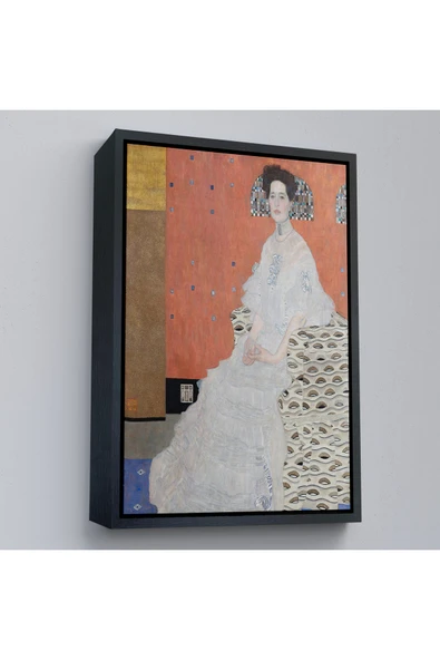 Trezon Ahşap Çerçeveli Gustav Klimt - Fritza Riedler'İn Portre Tablo-7306 ürün görseli 1