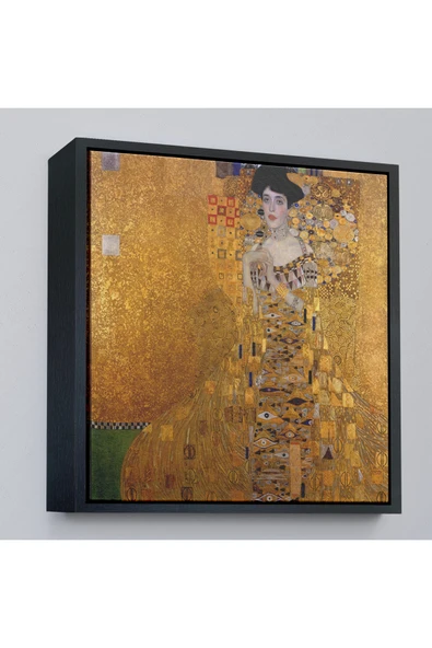 Trezon Ahşap Çerçeveli Gustav Klimt Adele Bloch'Un Altın Kadın Tablosu-8324 ürün görseli 1