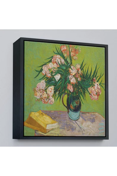 Trezon Ahşap Çerçeveli Vincent Van Gogh Zakkum Tablosu-8359 ürün görseli 1