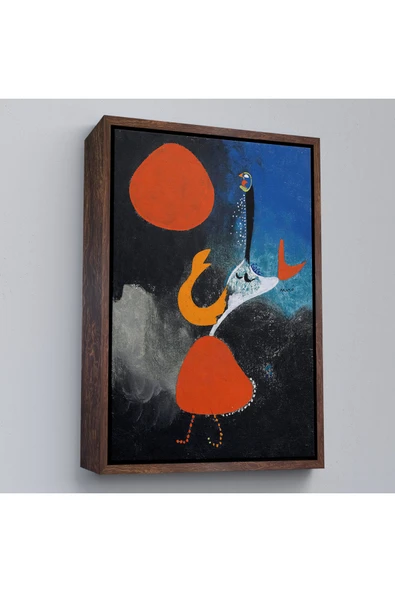 Trezon Ahşap Çerçeveli Pablo Picasso - Güneşin Önünde Kadın Tablosu-7298 ürün görseli 1