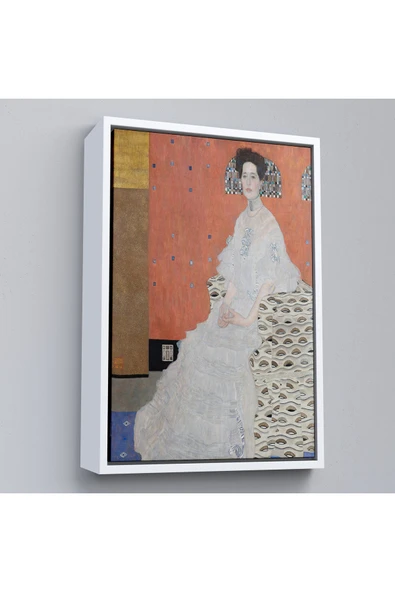 Trezon Ahşap Çerçeveli Gustav Klimt - Fritza Riedler'İn Portre Tablo-7306 ürün görseli 1