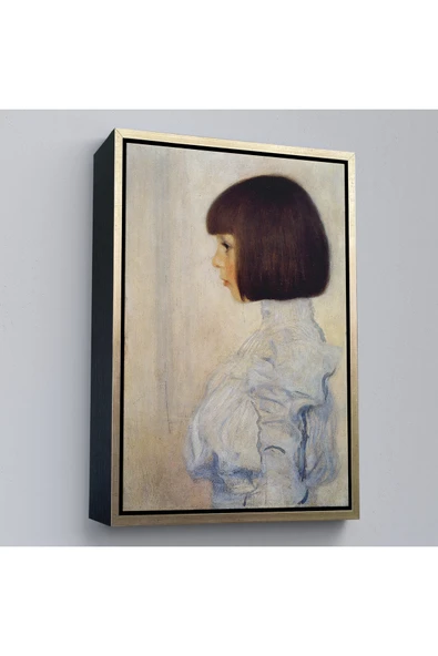 Trezon Ahşap Çerçeveli Gustav Klimt - Helene Klimt'İn Portresi Tablo-7380 ürün görseli 1
