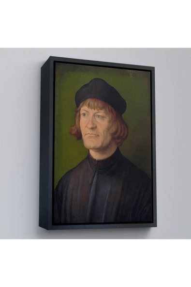 Trezon Ahşap Çerçeveli Albrecht Dürer - Bir Din Adamı Portresi Tablo - Bildnis Eines Geistlichen-8081 ürün görseli 1