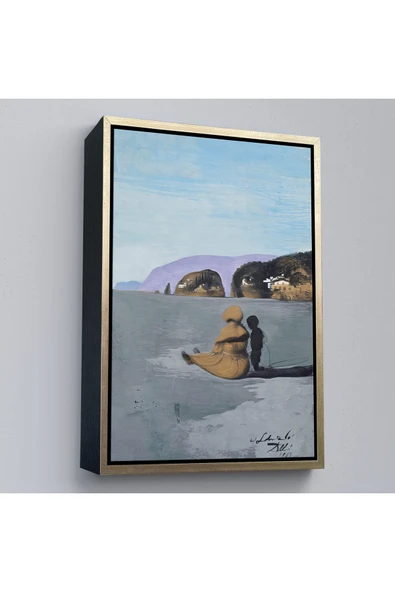 Trezon Ahşap Çerçeveli Salvador Dali - Adolescence Tablo-7391 ürün görseli 1