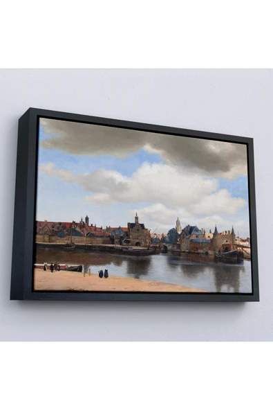 Trezon Ahşap Çerçeveli Johannes Vermeer - Delft Manzarası Tablı - View Of Delft-7178 ürün görseli 1