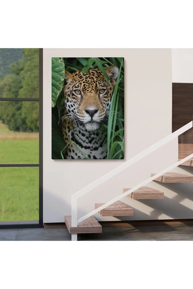 Trezon Leopar Dekoratif Kanvas Tablo-5960 - Resim 4