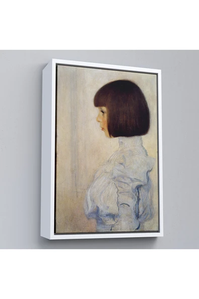 Trezon Ahşap Çerçeveli Gustav Klimt - Helene Klimt'İn Portresi Tablo-7380 ürün görseli 1