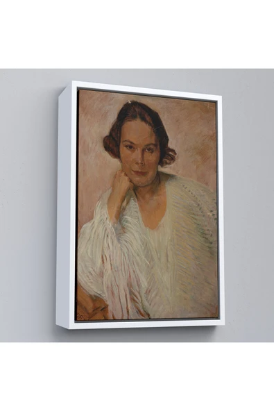 Trezon Ahşap Çerçeveli Elle Lanzer - Otto Friedrich Tablo-7290 ürün görseli 1