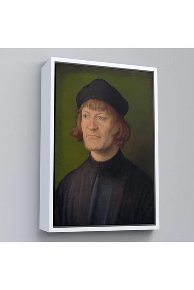 Trezon Ahşap Çerçeveli Albrecht Dürer - Bir Din Adamı Portresi Tablo - Bildnis Eines Geistlichen-8081 ürün görseli 1