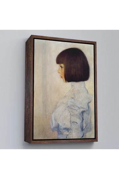 Trezon Ahşap Çerçeveli Gustav Klimt - Helene Klimt'İn Portresi Tablo-7380 ürün görseli 1
