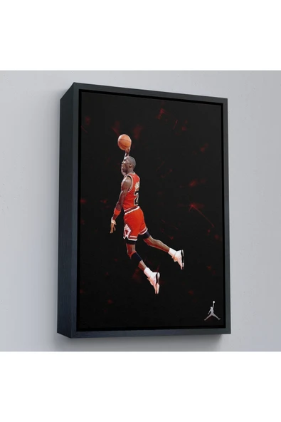 Trezon Ahşap Çerçeveli Michael Jordan Tablo-7751 - Resim 4
