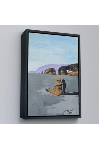 Trezon Ahşap Çerçeveli Salvador Dali - Adolescence Tablo-7391 ürün görseli 1