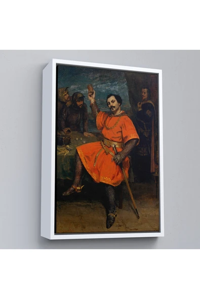 Trezon Ahşap Çerçeveli Gustave Courbet - Louis Gueymard Şeytan Robert Rolünde Tablo-7356 ürün görseli 1