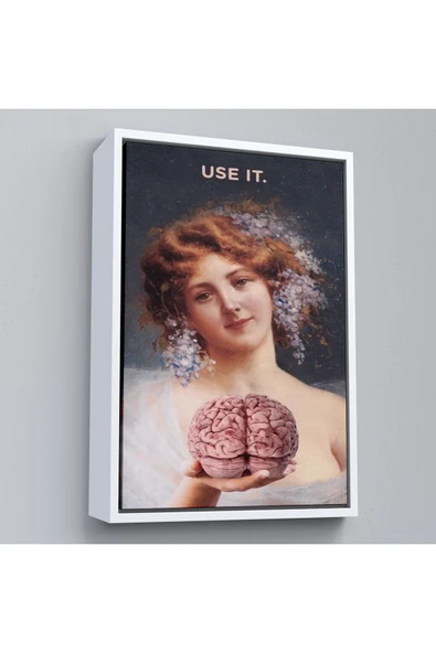 Trezon Ahşap Çerçeveli Use It Tablo - Kullanın-7772 ürün görseli 1