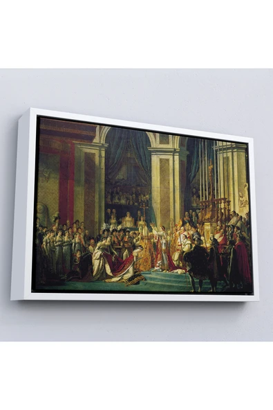 Trezon Ahşap Çerçeveli Jacques-Louis David - Napolyon'Un Taç Giyme Töreni Tablo-7082 ürün görseli 1