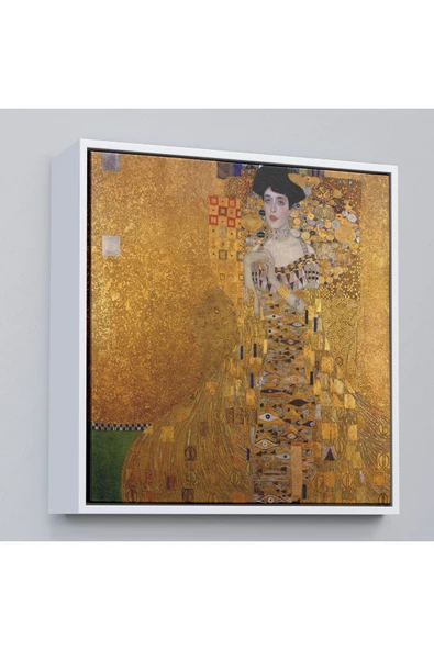 Trezon Ahşap Çerçeveli Gustav Klimt Adele Bloch'Un Altın Kadın Tablosu-8324 ürün görseli 1