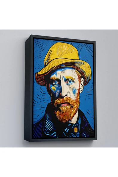 Trezon Ahşap Çerçeveli Vincent Van Gogh Portre Tablosu-7752 ürün görseli 1