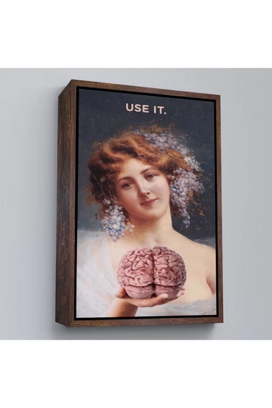 Trezon Ahşap Çerçeveli Use It Tablo - Kullanın-7772 ürün görseli 1