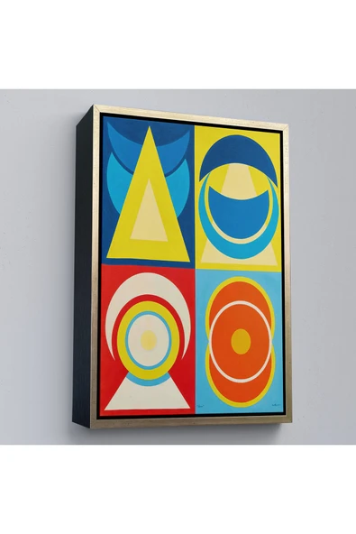 Trezon Ahşap Çerçeveli Auguste Herbin - Lune I Tablo-7358 ürün görseli 1
