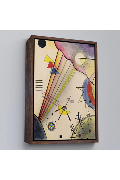 Trezon Ahşap Çerçeveli Verbindung Net Bağlantı Tablosu Wassily Kandinsky-7488 ürün görseli 1