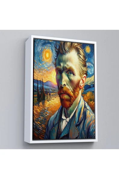 Trezon Ahşap Çerçeveli Vincent Van Gogh Tablosu-7680 ürün görseli 1