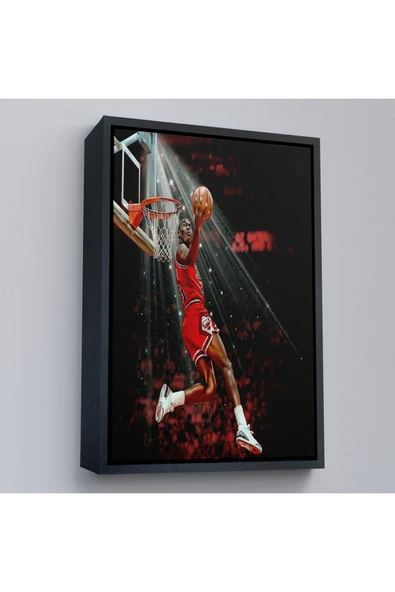 Trezon Ahşap Çerçeveli Michael Jordan Tablo-7682 - Resim 3