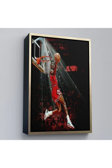 Trezon Ahşap Çerçeveli Michael Jordan Tablo-7682 - Resim 3