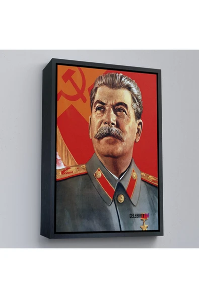 Trezon Ahşap Çerçeveli Joseph Stalin Rusya Ve Sovyetler Birliği Sscb Tablo-7683 ürün görseli 1