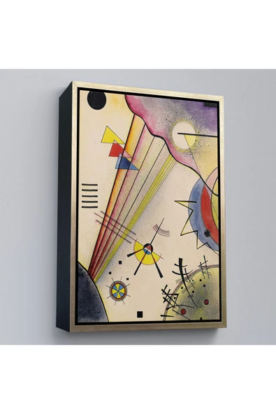Trezon Ahşap Çerçeveli Verbindung Net Bağlantı Tablosu Wassily Kandinsky-7488 ürün görseli 1