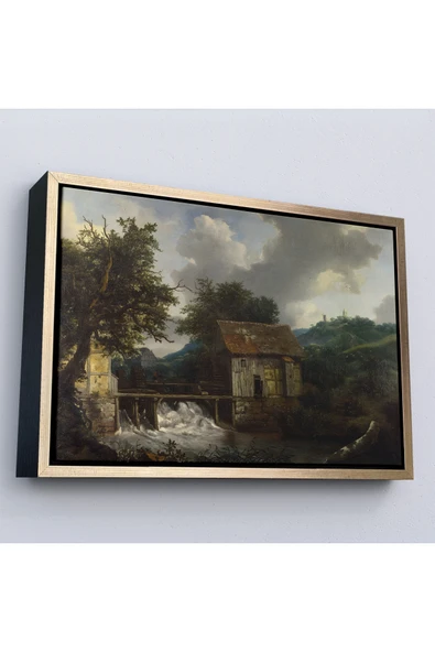 Trezon Ahşap Çerçeveli Jacob Van Ruis - Köy Hayatı Tablosu ürün görseli 1