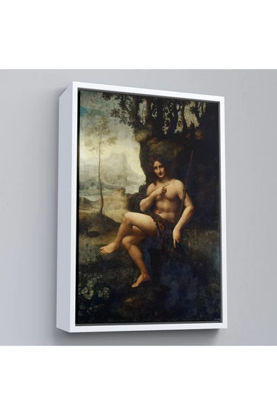 Trezon Ahşap Çerçeveli LeoTTÇ.KNVdo Da Vinci - Francesco Melzi - Bacchus Tablo-7351 ürün görseli 1
