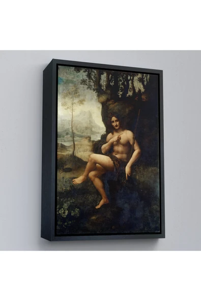 Trezon Ahşap Çerçeveli LeoTTÇ.KNVdo Da Vinci - Francesco Melzi - Bacchus Tablo-7351 ürün görseli 1