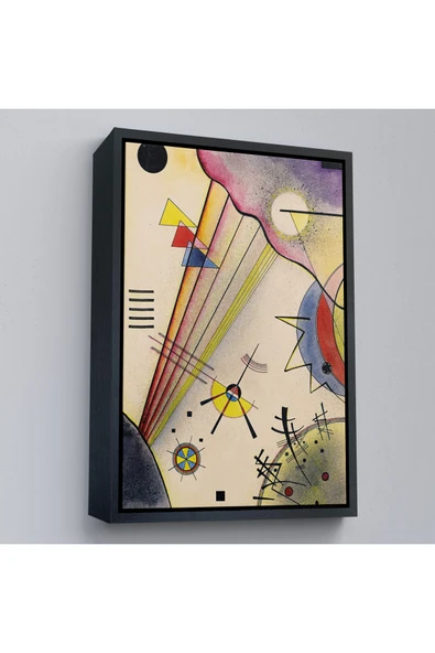 Trezon Ahşap Çerçeveli Verbindung Net Bağlantı Tablosu Wassily Kandinsky-7488 ürün görseli 1