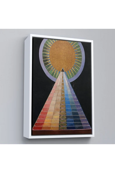 Trezon Ahşap Çerçeveli Hilma Af Klint - Altarpiece, Grup X, Sayı 1 Tablosu-8058 ürün görseli 1