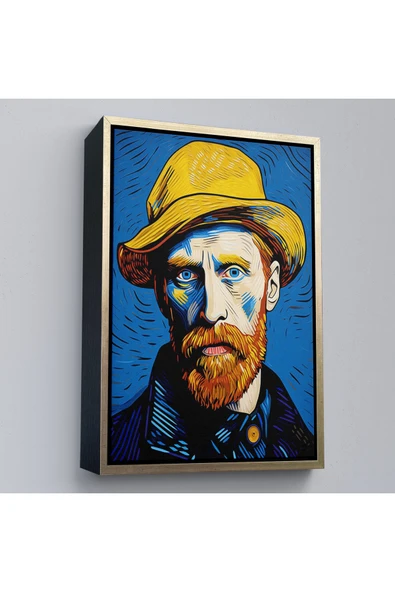 Trezon Ahşap Çerçeveli Vincent Van Gogh Portre Tablosu-7752 ürün görseli 1