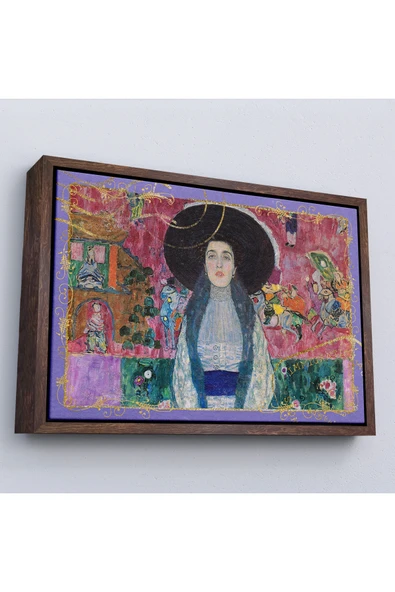 Trezon Ahşap Çerçeveli Gustav Klimt - Adele Bloch Tablo-7086 ürün görseli 1