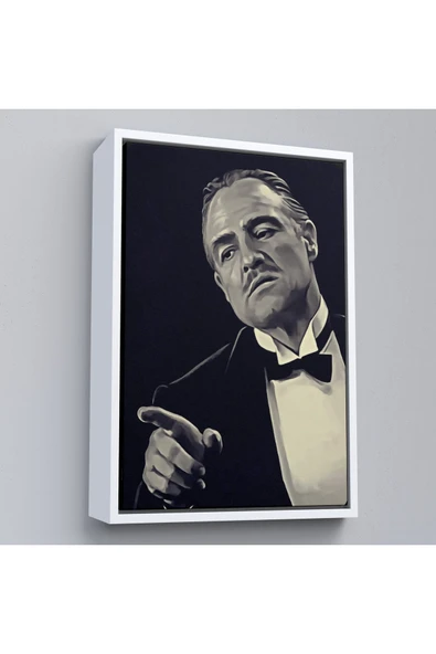 Trezon Ahşap Çerçeveli Godfather Mafya Film Tablo-7716 ürün görseli 1