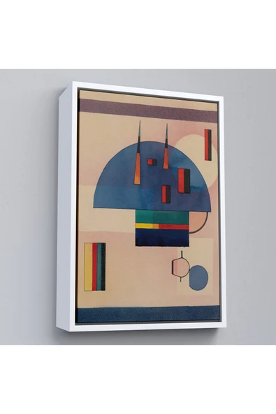 Trezon Ahşap Çerçeveli Vasiliy Kandinsky - Sakin Tablosu-7486 ürün görseli 1